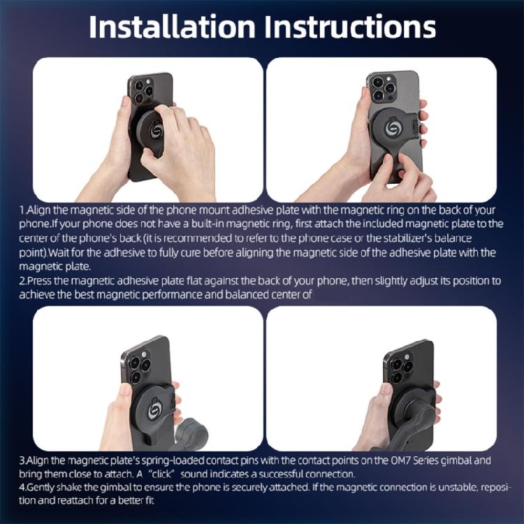 Foldable Phone Stabilizers Accessory With Precisions Magnetic Lock And Multiple Device Compatibility