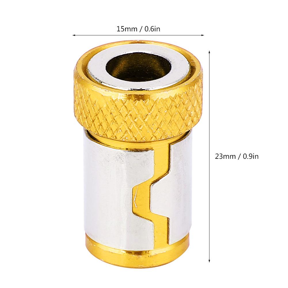 5 buc Inel Magnetic Șurubelniță Anti-Alunecare Aluminiu Aliaj Accesorii(Galben)