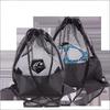 Sac en maille Sac à dos de rangement portable pour football Extérieur Basketball Volleyball Sacs de rangement multifonctionnels