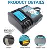 DC18RF Li-ion Super Fast Charger for Makita 14.4V-18V Lithium Battery BL1860B,BL1830,,BL1415,BL1440 with LED Screen, USB Port