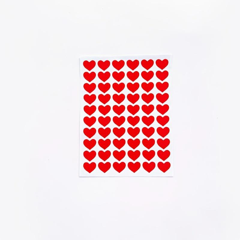 Romantic Heart Stickers for Valentine's Day & Weddings - 10 Sheets of Red & Pink Love Decals, Perfect for Jewelry Gift Boxes