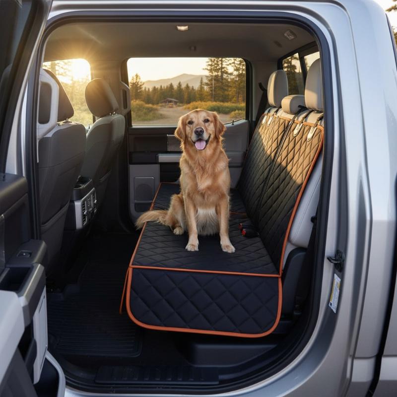 #Pet Dog Cat Car Seat Cover Pet Car Seat Pet Car Carrier Cushion Waterproof Wear Resistant Rear Seat Portable Pet Supplies