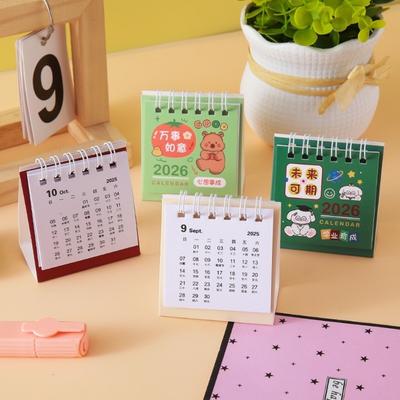 Coil Binding Desktop Calendar Mini Schedule Planner Creative Daily Planner  Gifts