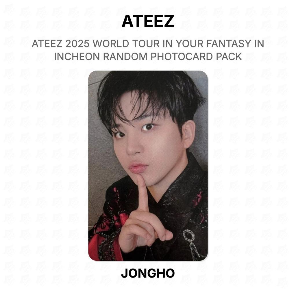 ATEEZ 2025 WORLD TOUR IN YOUR FANTASY IN INCHEON RANDOM PHOTOCARD PACK Official Photocard