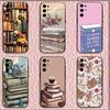 Read Books Illustration Phone Case For Samsung S25,S24,S21,S22,S23,S30,Ultra,S20,Plus,Fe,Lite,Note,10,9,5G Black Cover
