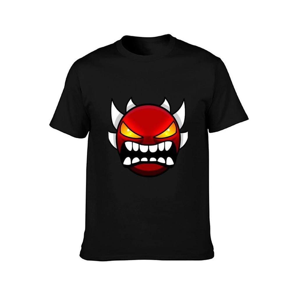 Geometry Dash Extreme Demon T-Shirt Shirts Grafik-T-Shirts Louboutins Herrenbekleidung