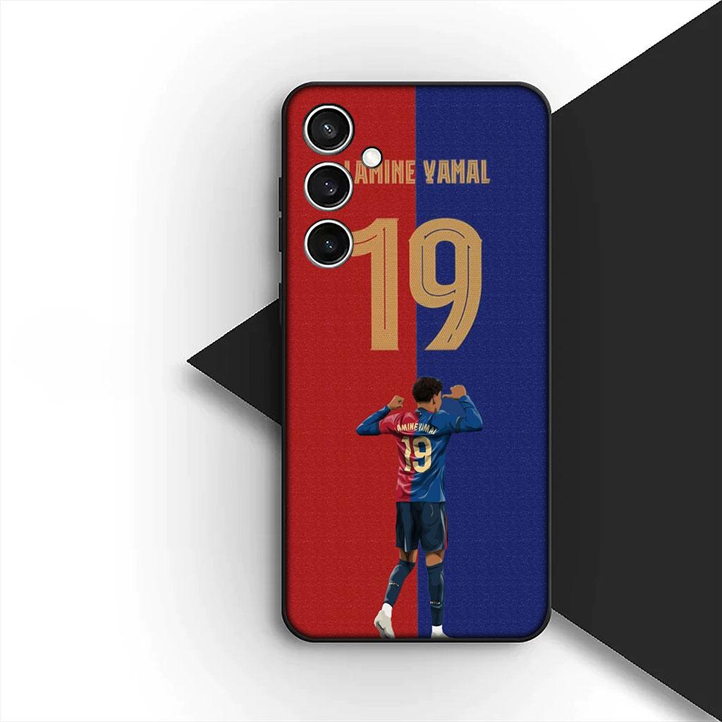 Handyhülle für Samsung Galaxy A35 A36 A55 A26 A05 A06 A14 A50 A51 A53 A54 A12 A13 A23 Hülle King Football Nr. 19 Fußball Nr. 19