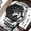 Men's Waterproof Luminous Running Alarm Clock Watch