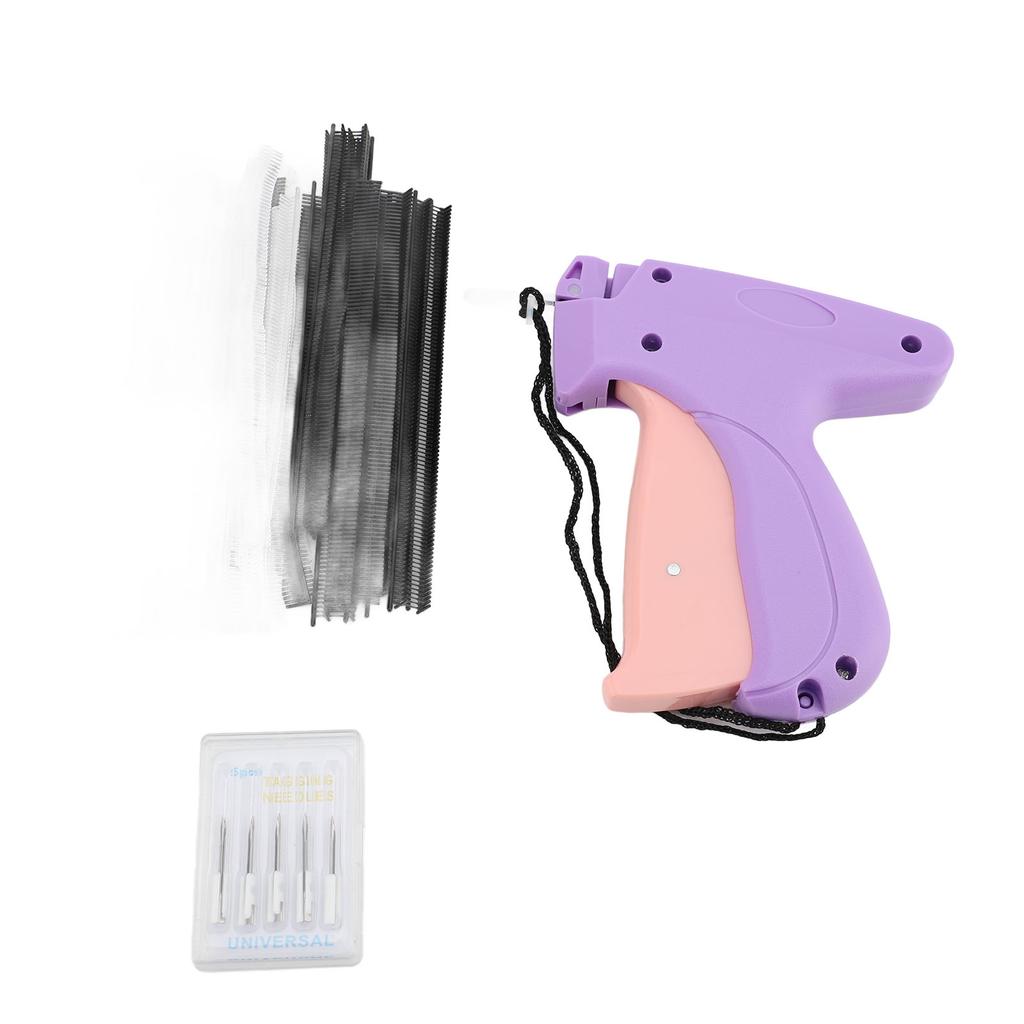 Fabric Tagging Tool with 2000 Fasteners and 5 Needles Portable Tag Attacher for Buttons Decals