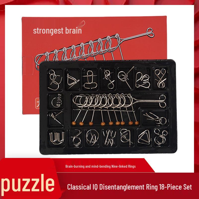 

Детский набор головоломок «Замок Лубань» - Девять переплетающихся колец для мальчиков и девочек