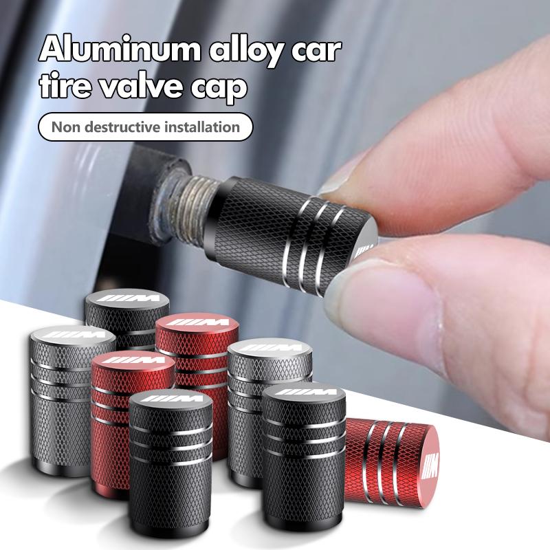 For BMW Hot 2025 Aluminum Alloy Car Wheel Tire Valve Caps Case Plugs Airtight Accessory For X1 X2 X3 X4 X5 X6 X7 G20 G30 6GT E46