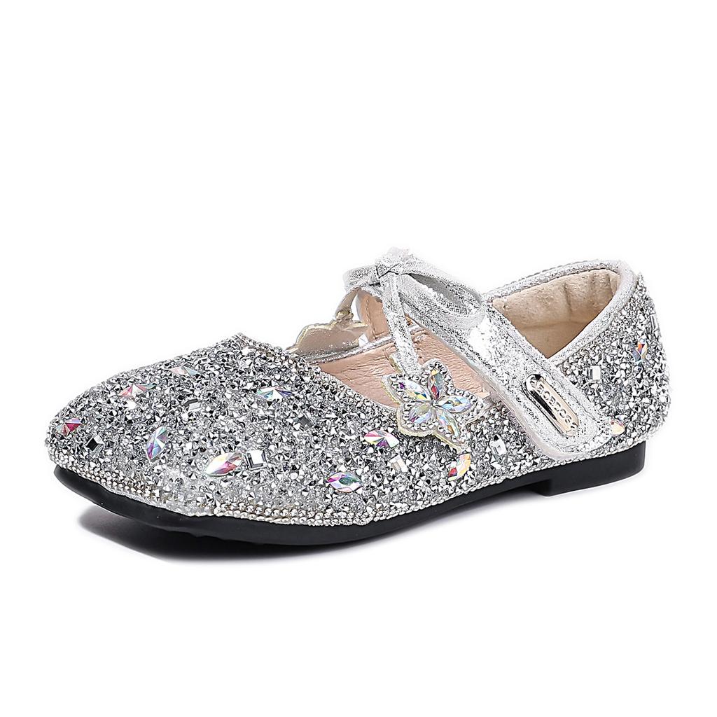 Girls' Performance Shoes - Bow Tie Leather Shoes - Single Shoes
