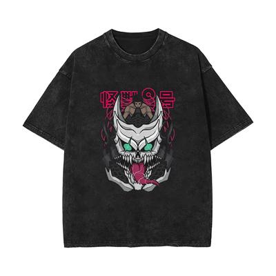 Lansare Nouă 2025 Anime KAIJU NO.8 Monstrul Nr. 8 Bumbac Spălat Vintage Stricat Tricou cu Mânecă Scurtă - VT1590