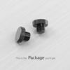 KiWAV Motorcycle Mirror Hole Cover Cap Mirror Hole Filling Bolts Gloss Black M10 1.25 Pitch Positive Screws Set of 2