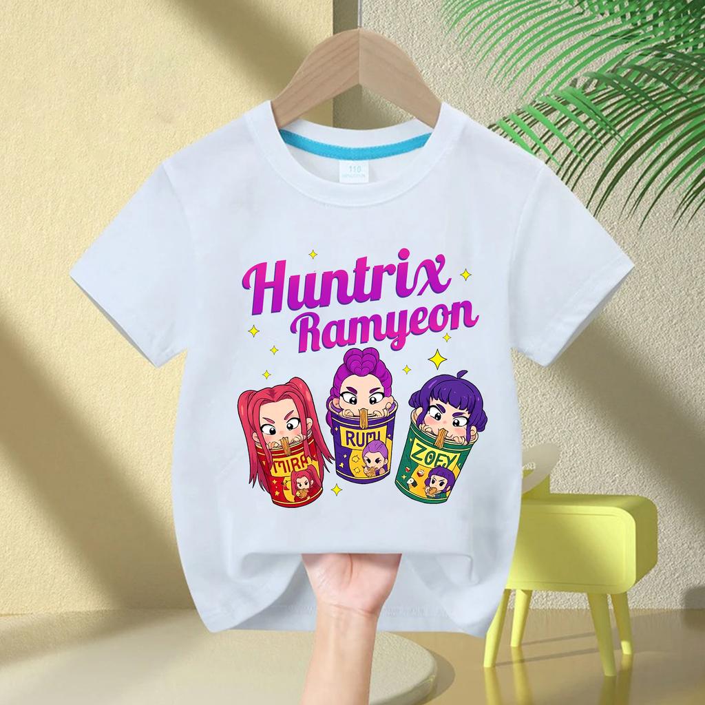 Children's Clothing T Shirt Summer New KPop Demon Hunters Kids Girls Boys Girls T-shirt Casual O-Neck Short Sleeve Tops
