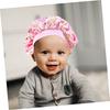 Kids Shower Cap 3 Pack, Stretch Sleep Cap, Baby Bath Hat, Adjustable Waterproof Shower Cap for Hair Care, Soft Satin Material