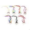 Kids Toys Montessori Rainbow Ribbons, Colorful Wooden Hand Sensory Toys,Dancing Ribbon