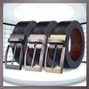 [One Limitation] Leather Belt, CasualFormal, Simple Buckle, Stylish, Men's BP714 (Black)