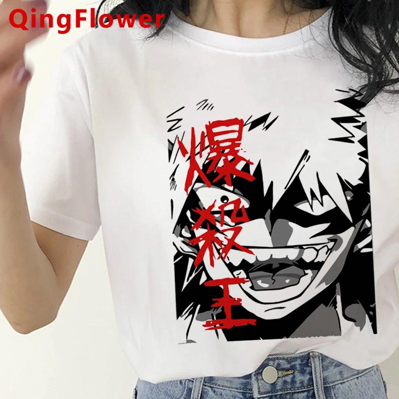 

My Hero Academia Bakugou Boku No Hero Academia t-shirt Unisex white t shirt 2021 graphic tees Unisex tshirt kawaii M