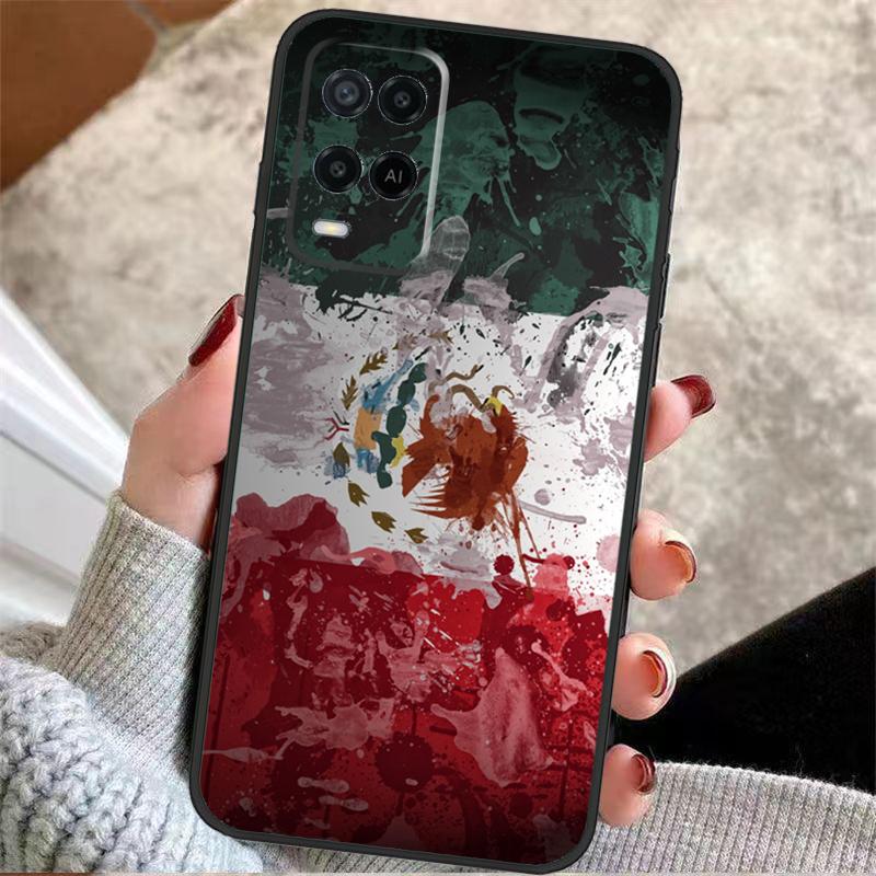 Mexico Mexican Flag Case For Oppo A5 Pro A38 A58 A78 A98 A54 A74 A94 A18 A57 A17 A77 A80 A60 A40 A96 A76 A16 A15