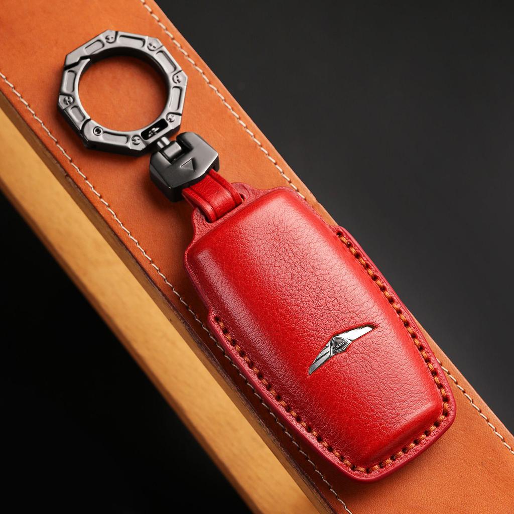 Koreanische Leder-Schlüsselabdeckung für Genesis GV80