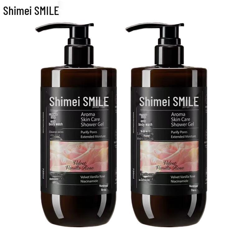 Shi Mei Vanilla Rose Hydrating Shower Gel - 2 x 720ml