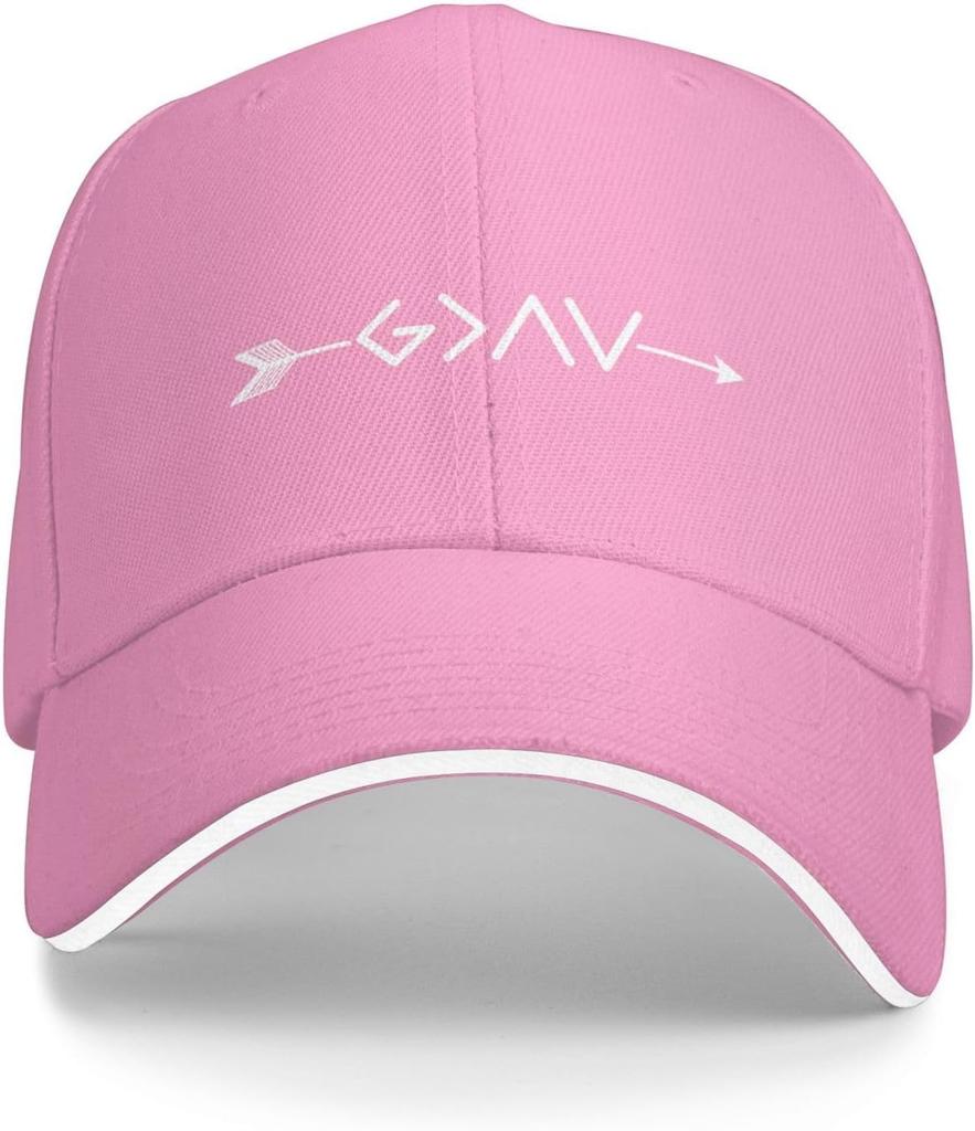 God is Greater Than Highs and Lows Arrow Graphic Baseball Cap Polyester Adjustable Unisex Adults