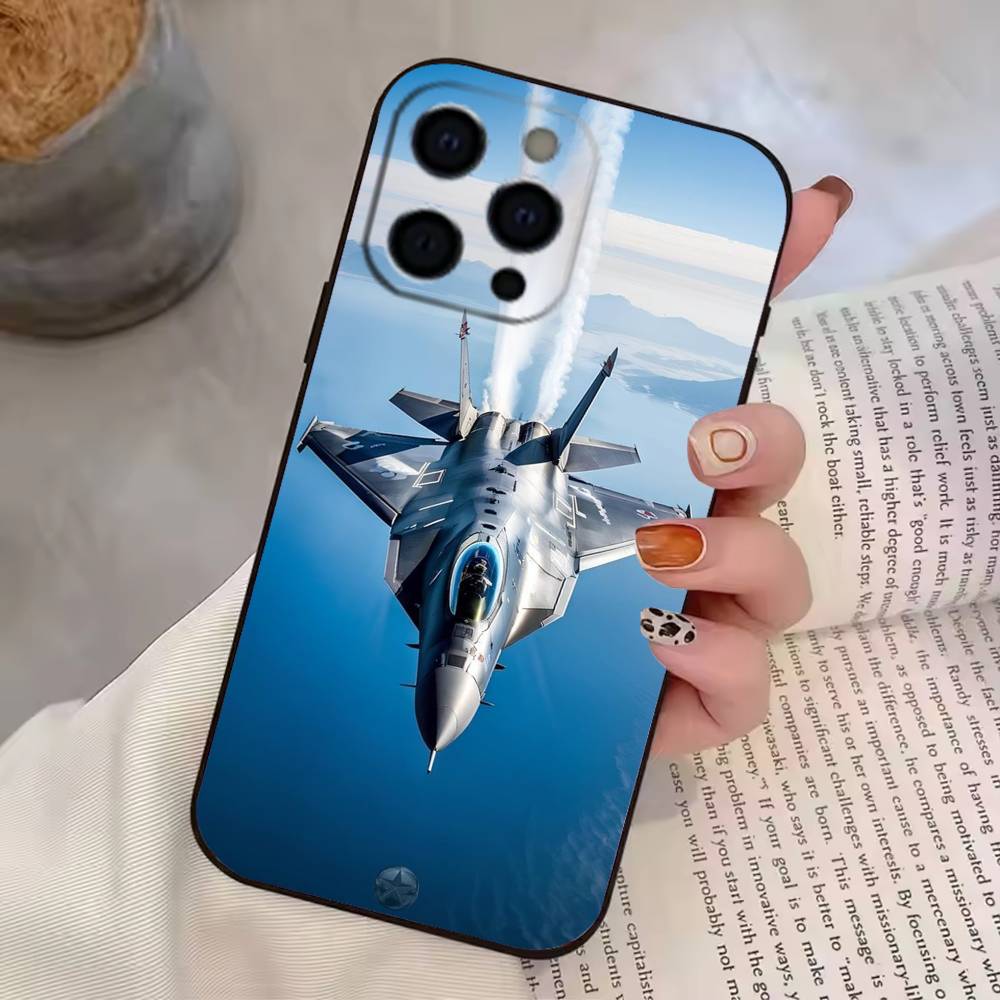 Cool Aircraft Robotech Macross Phone Case For iPhone 17,16,15,14,13,12,11 Plus,Pro Max,XS,Soft Silicone Black Cover iPhone16e