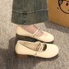Fashion Korean Shoes Soft Female Footwear 2025 Comfortable New Summer Driving Dress Flat Mary Janes Shoes Woman Comfortable And Elegant