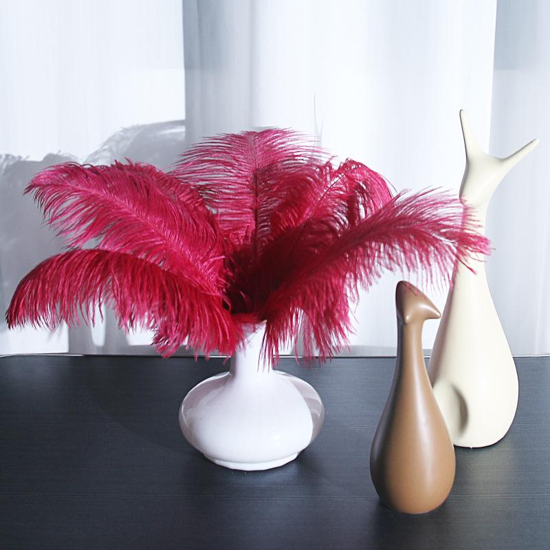 25-30cm Large Ostrich Feather for Wedding Bouquet or Photo Decoration