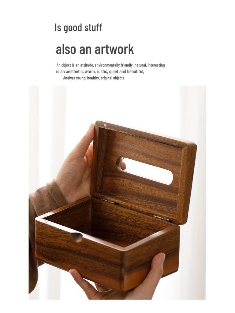 Solid Wood Tissue Box for Home, Hotel, or Office: Simple and Stylish Design
