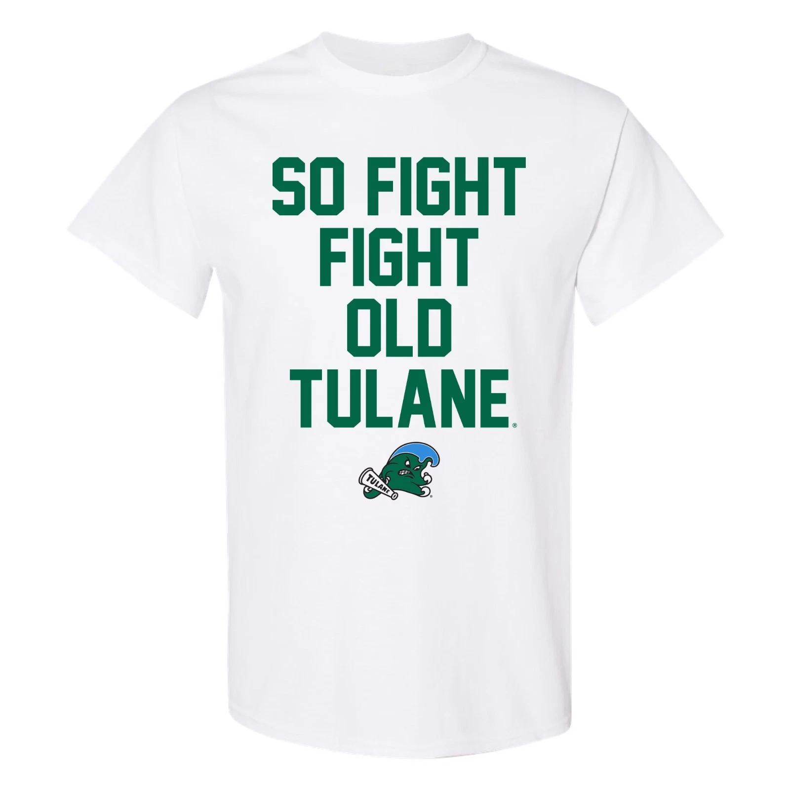 Tulane Green Wave Fight Song Sport T-Shirt - White 4XL