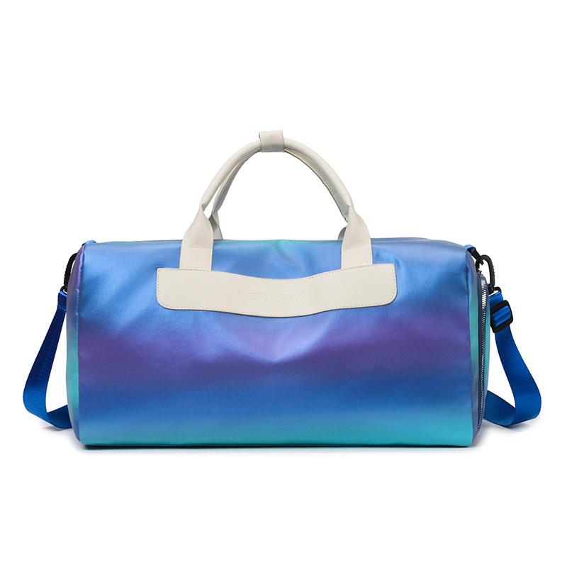Fashion Gradient Dry Wet Separation Gym Bag Personalized Fresh Design Outdoor Hand-Hand Shoe Warehouse Trendy Travel Bag
