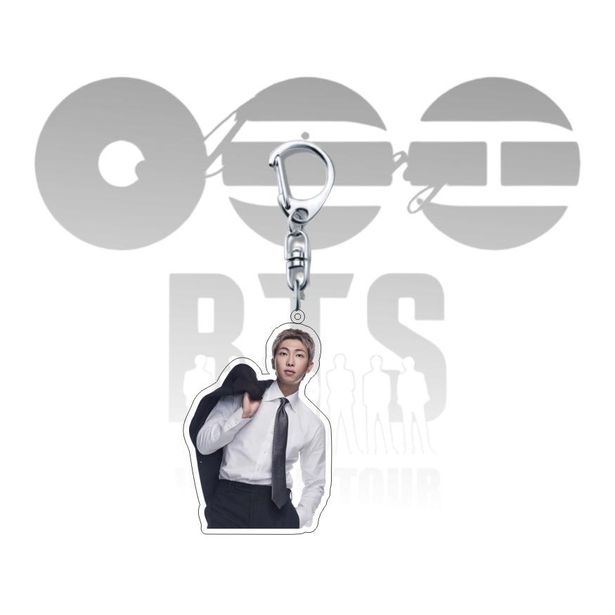 BTS Formal Suit Style Keychain, Bangtan Boys Business Casual Photo Keyring, Kpop Idol ARMY Fans Bag Pendant(Jin RM Suga Jimin V J-Hope Jungkook)