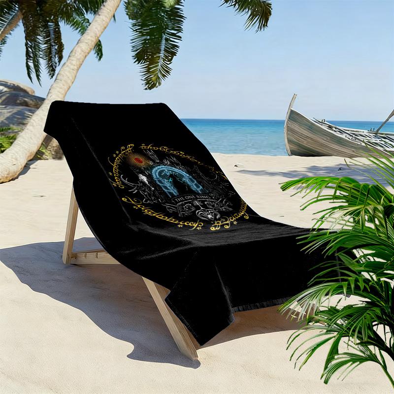 Light Darkness: Fellowship's Journey beach towel Portable for travel beach seaside swim Absorbent bath towel Fashion beach Comfort beach towel