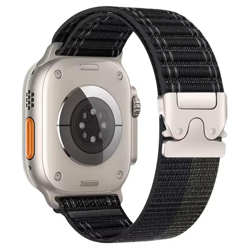 Parachute Nylon Strap For Apple Watch Ultra 3 2 49mm 11 10 46mm 42mm Braided Elastic iWatch 9 8 7 6 5 SE 45mm 41mm 44mm Bracelet