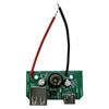 21V Input USB Charging Board with 5V Output, Visible Circuit Design and Input Cable for Temporary Device Charging and Project Use Tasks