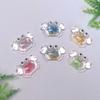 Glow In Dark Crab Flatback Resin Cabochons Summer Sea Ocean Animals Embellishments Bulk for Jewelry Phone Case Scrapbooking DIY
