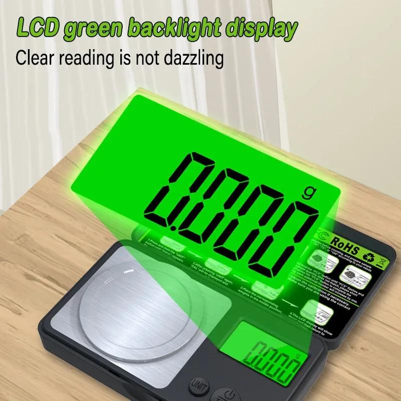Mini Digital Scale Jewelry Milligram Scales Portable Kitchen Baking Scale 100g 0.001g High Accuracy Milligram Scall Transition