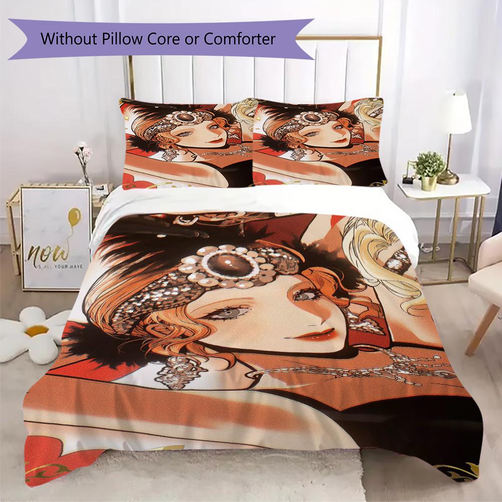 I feel Pattern Bedding,Quilt Set Quilt Cover Pillowcase Home Birthday Gift (1*duvet cover+2*pillowcase,without core)DSJT261018209