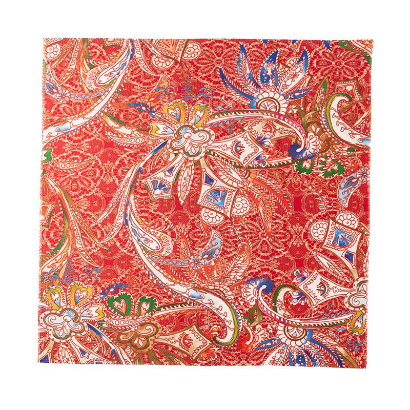 Miling Retro Wool Silk Scarf 70*70+1*2cm