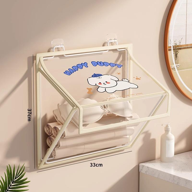 Waterproof Bath Bag, Bathroom And Toilet Storage Bag For Clean Clothes, Multi-Functional Wall-Mounted Shelf Behind The Door