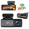 4K подвійна відеореєстраторна камера з 3,2-дюймовим екраном, Wi-Fi, GPS-відстеженням та мобільною взаємопов'язаністю.