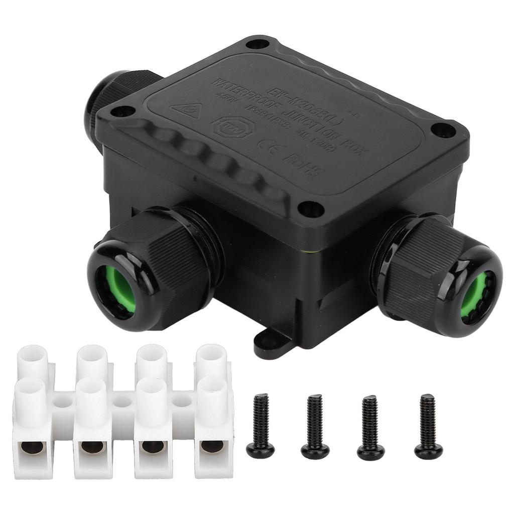 Vízálló kötődoboz 10-14 mm-es elektromos külső kötődoboz LED hirdetőtáblákhoz, LED alagútvilágításhoz