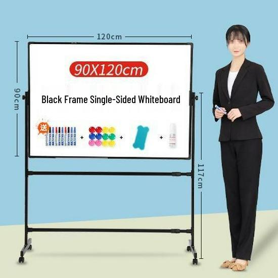Large Double-Sided Mobile Magnetic Whiteboard for Home or Office