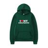 Mens Oversized Hooded Sweatshirt With Heart Print Casual Loose Fit Pullover Streetwear