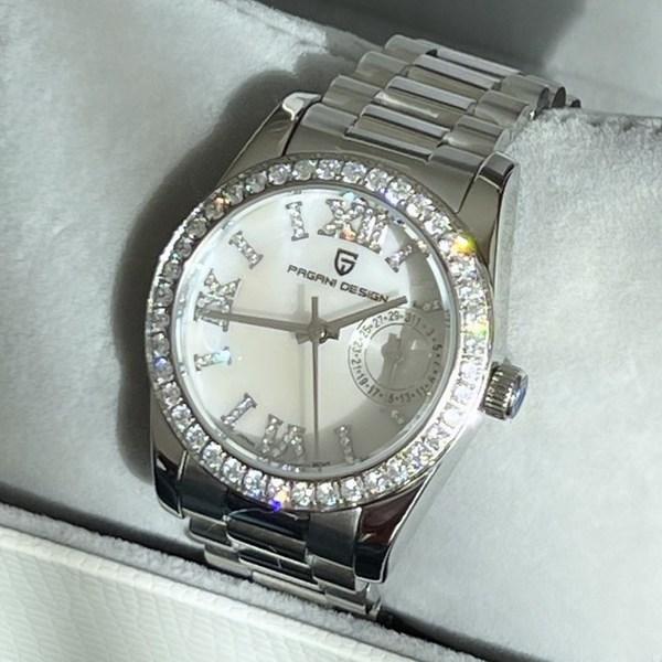 3 colors Pagani Design PD-1776 Woman Cubic Metal Watch