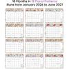 2026 Calendar, 18-Month Wall Calendar from Jan 2026 to Jun 2027, 11.5" x 14.7", Spiral Binding Hanging Monthly Calendar with Twin-Wire Binding,