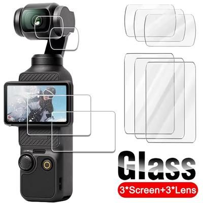 3 Stück gehärtetes Glasfolie für DJI OSMO Pocket 3 Displayschutzfolie Kratzfest Linsenfolie Schutz für DJI Pocket 3 Zubehör
