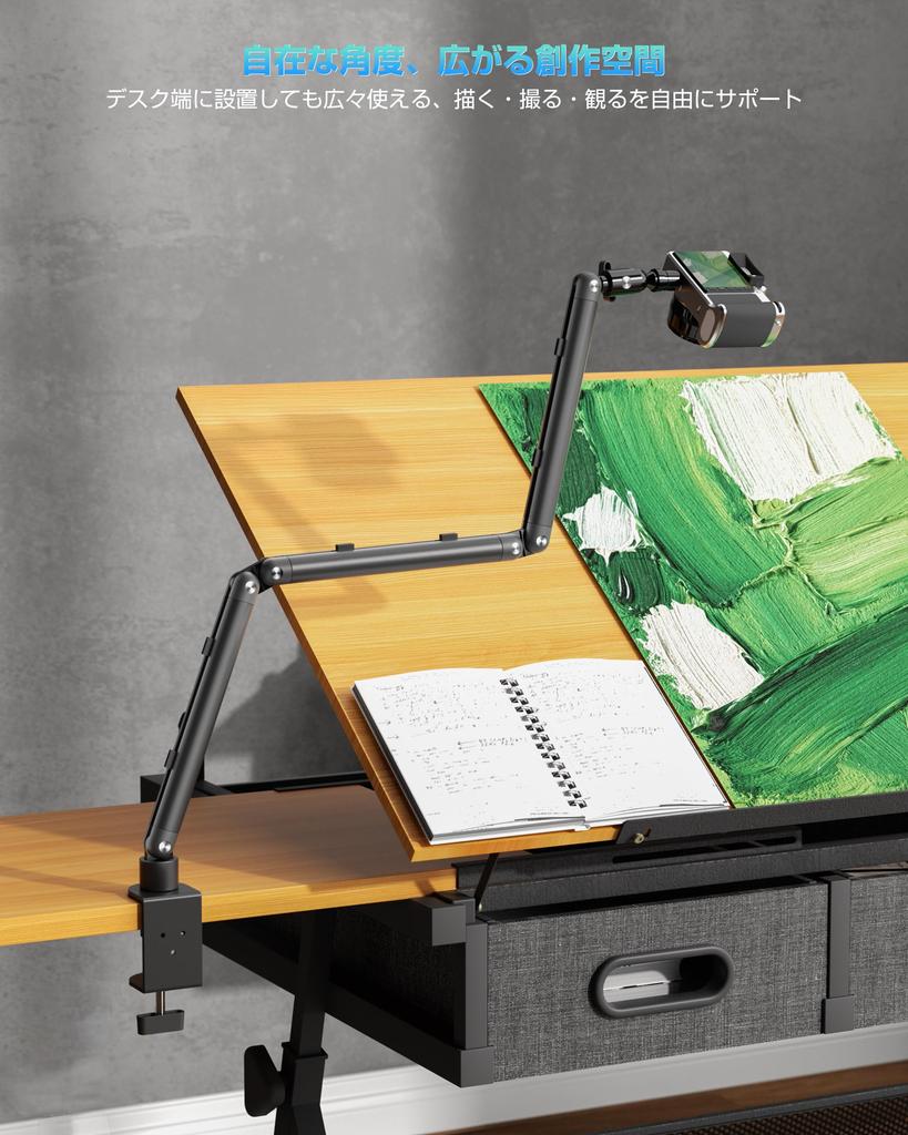 KUUVAN Aluminium Mikrofonarm Mikrofon Kamera Gewicht für Kondensator SLR und LED Fotografie Verstellbar Kabel Mikrofonklemme Faltbar für Einfach